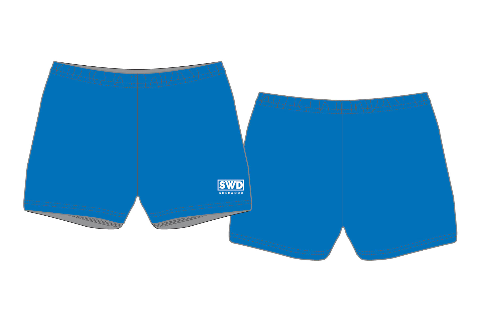 SWD - Netball Boyleg Shorts-ROYAL BLUE