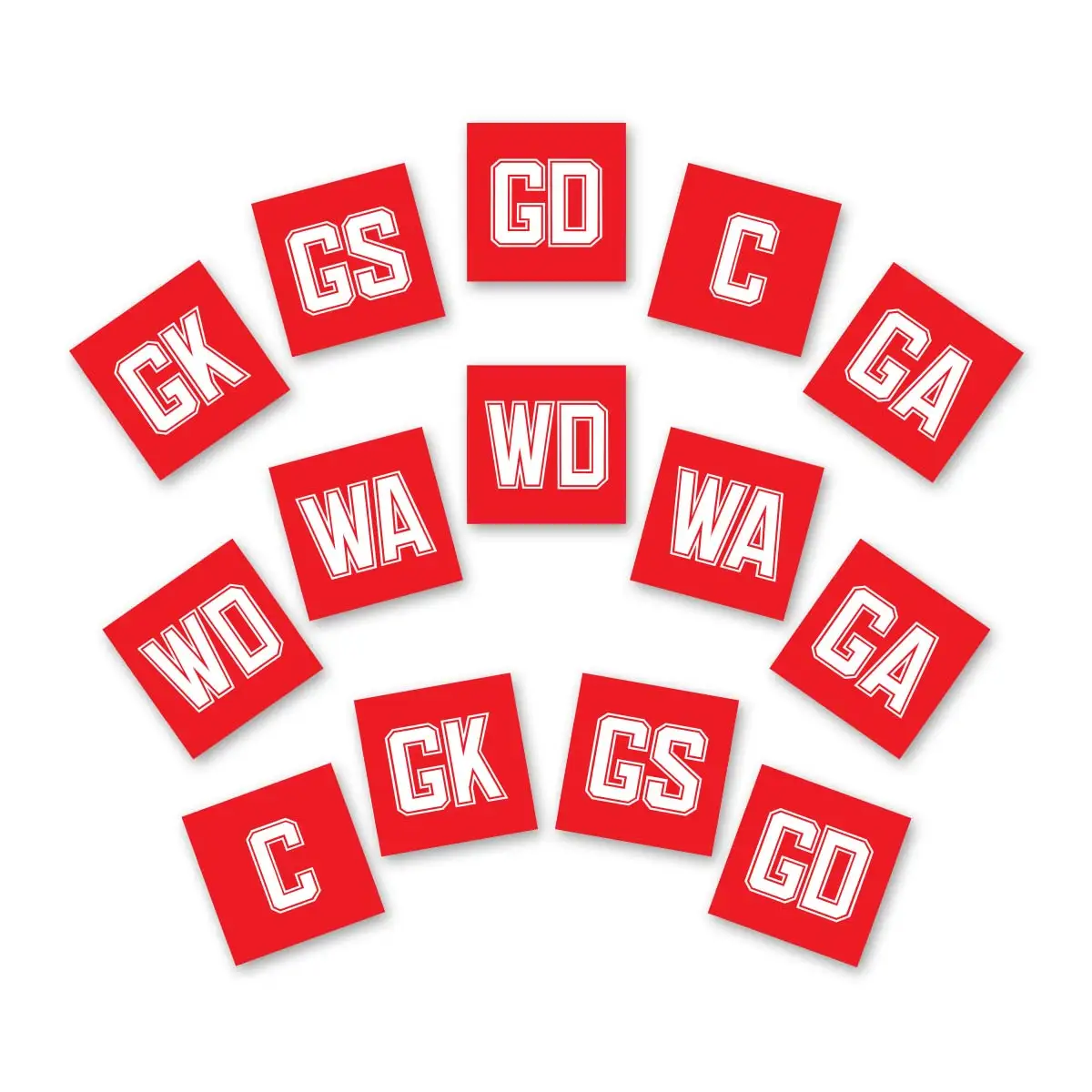 Red & White Bibs