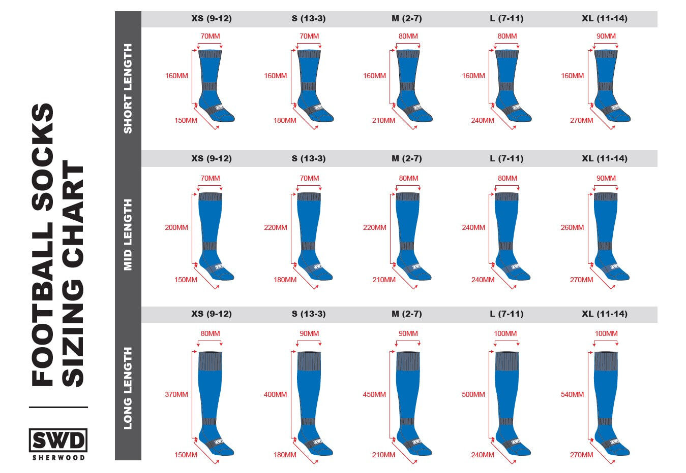 Socks Size Guide