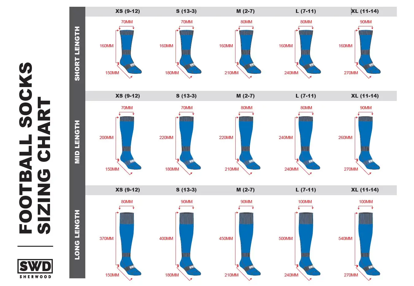 Socks Size Guide
