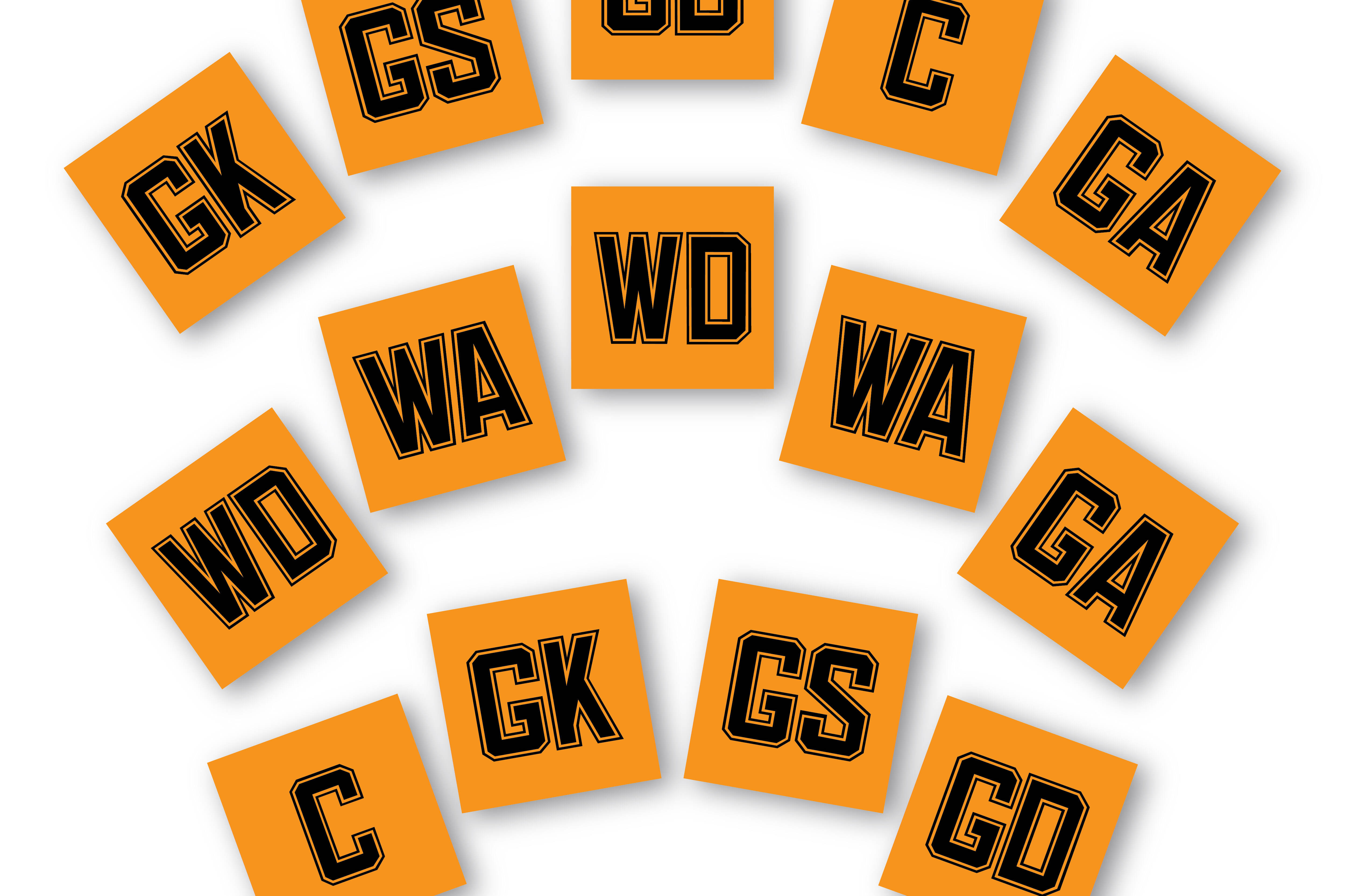 Orange & Black Bibs