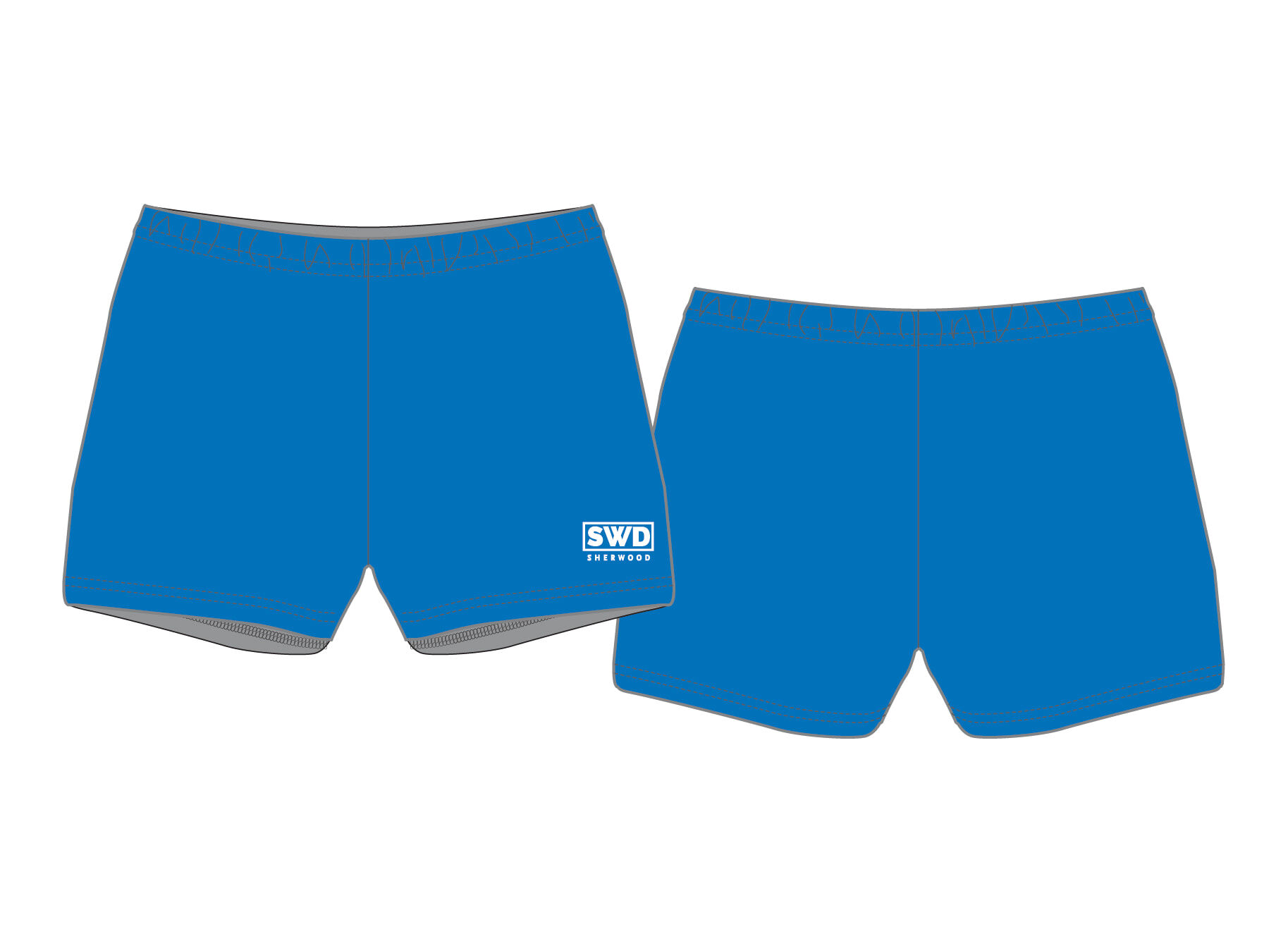 SWD - Netball Boyleg Shorts-ROYAL BLUE