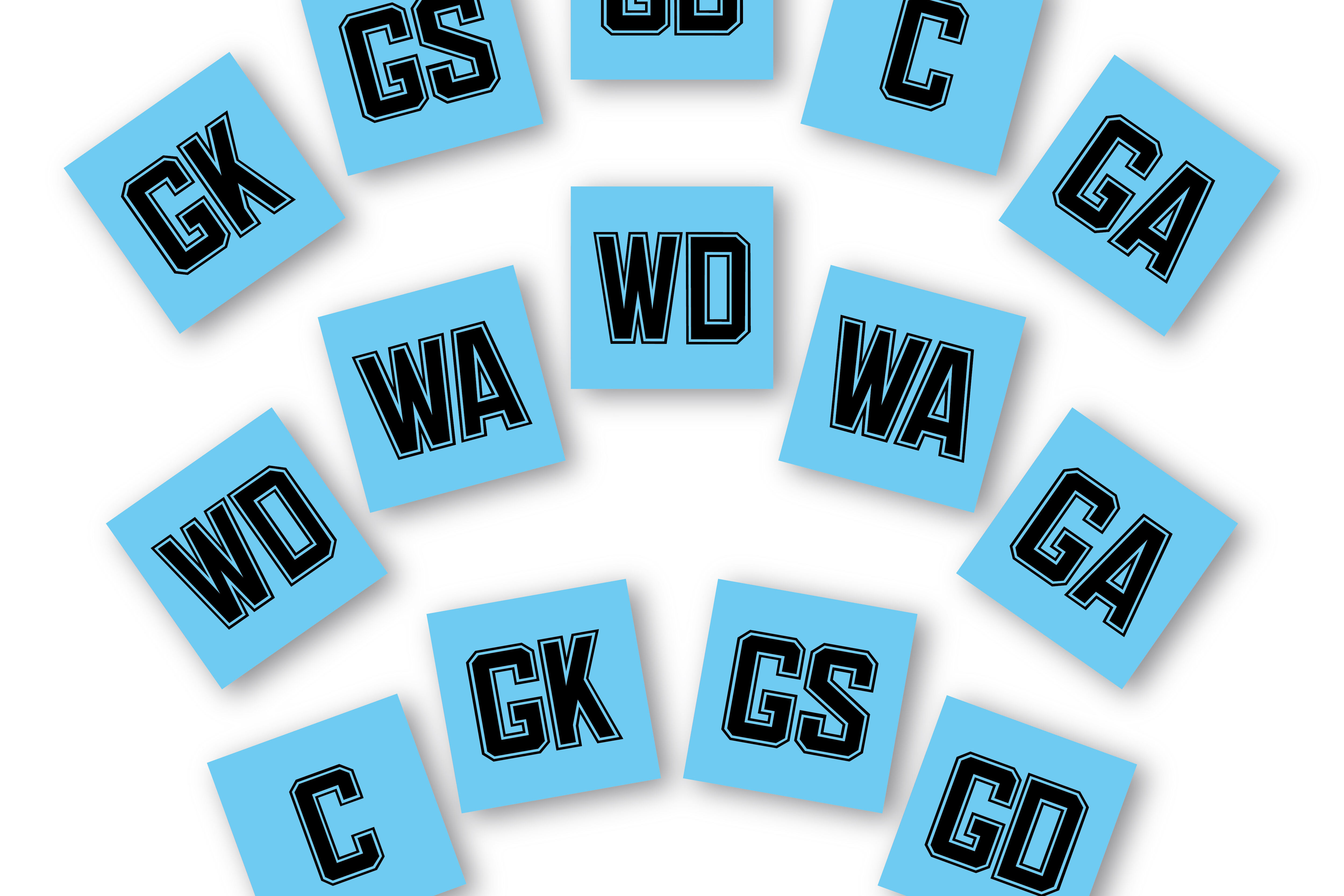 Sky Blue & Black Bibs