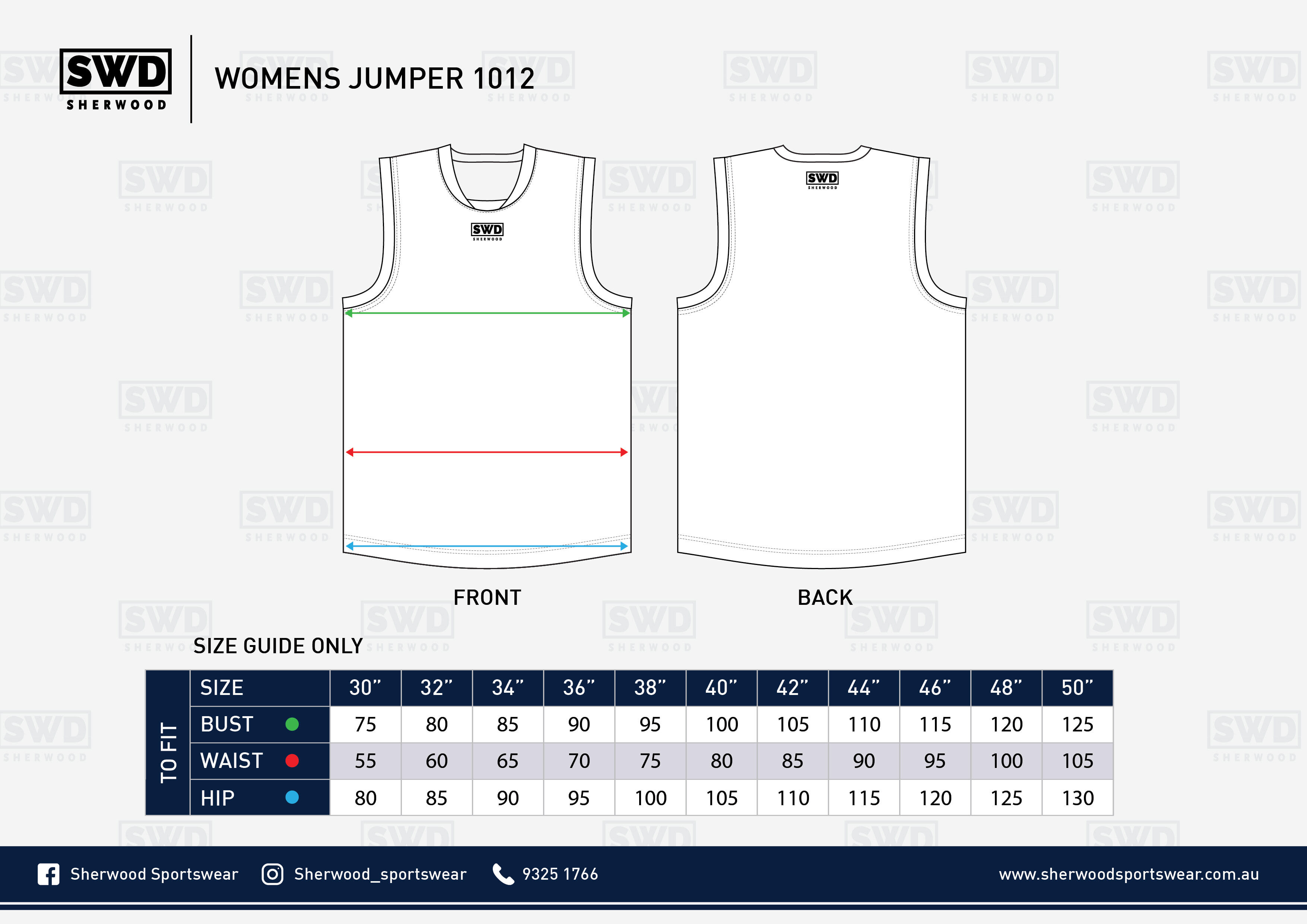 SWD Size Chart Template 1012 Womens-01