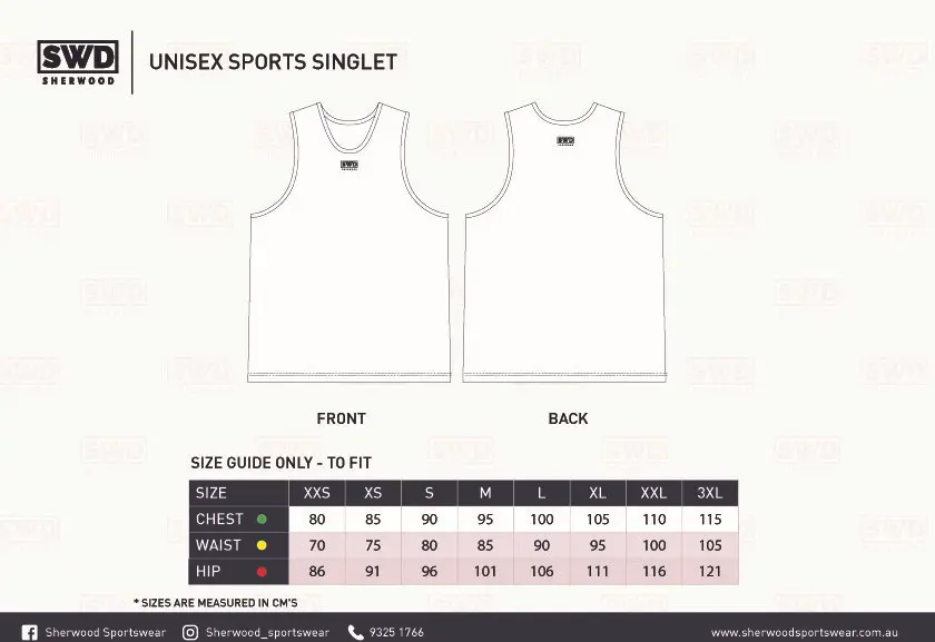 women's multisport singlet (1051)